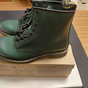 Dr. Martens Forest Green Lace-Up Boots